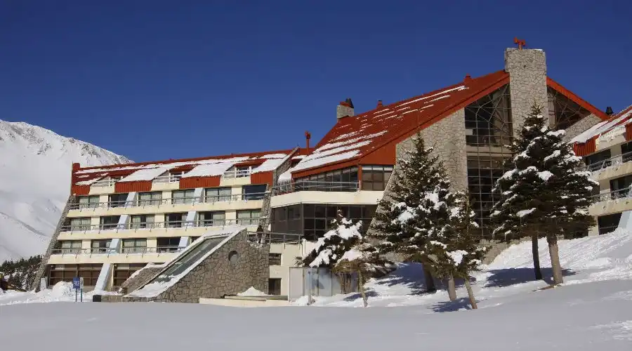 Las Leñas durante el invierno