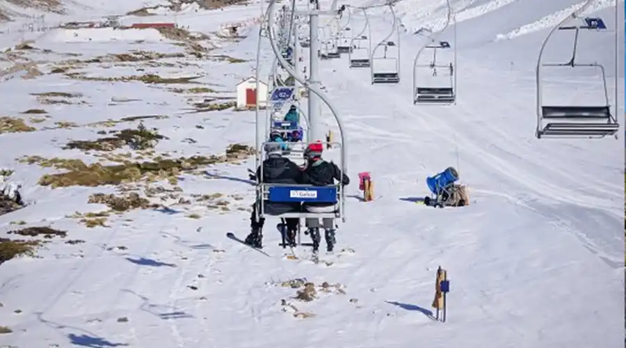 Las Leñas durante el invierno